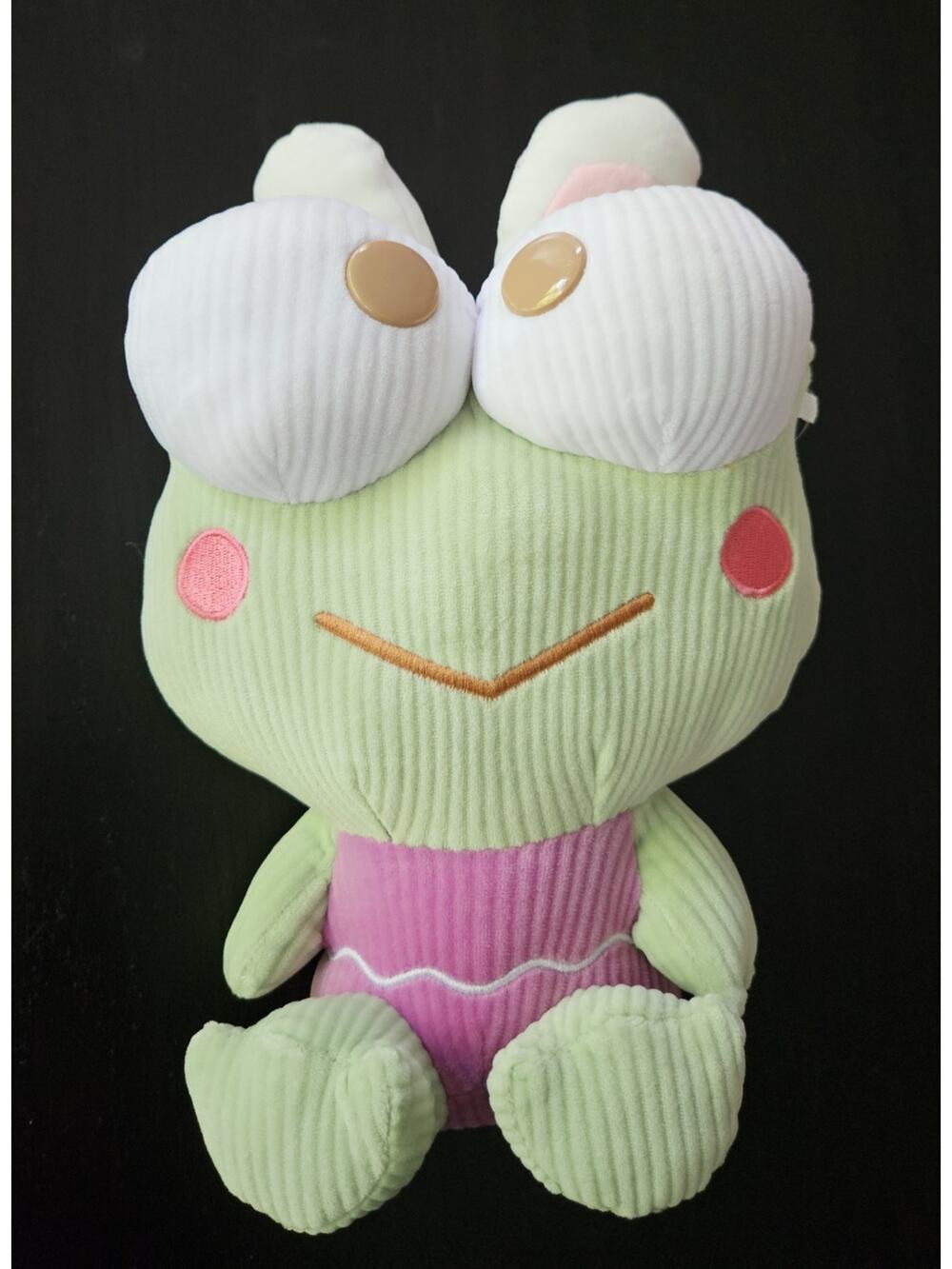 Sanrio Keroppi Plush Hello Kitty and Friends Green/Pink Frog 10 in